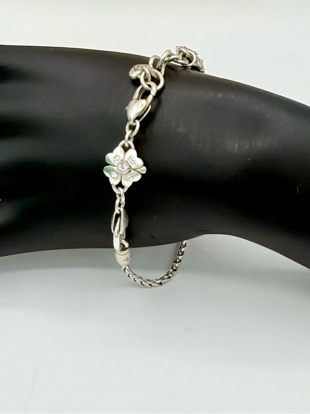 Brighton Four‎ Leaf Clover Wheat Chain Charm Bracelet + 5 Charms